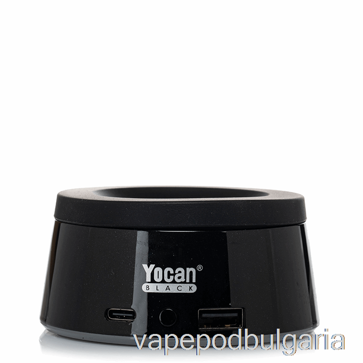 Vape 10000 Дръпки Yocan Black Celestial Flux безжично зарядно черно